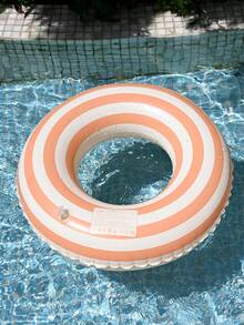 1pc Pool Accessories, Inflatable Pool Float, Striped Print Blue/Green/Orange Adult Summer Swimming Pool & Beach Floating Lounger For Pool Party & Perfect Summer Gift