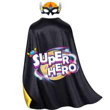 Unisex Superhero The Capes & Mask Set For Girls Boy Birthday Costume Party Halloween - Superhero - View 16