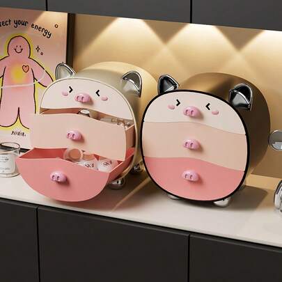 Cassetto da scrivania, scatola di stoccaggio, organizer per forniture per ufficio, scatola di stoccaggio per tavolo da studio in dormitorio, scatola di stoccaggio da scrivania per uso domestico, scatola di stoccaggio cosmetico, scatola di stoccaggio multifunzione a fumetti