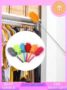 1pc Microfiber Duster For Cleaning, Hand Washable Dusters, Extendable Pole, Detachable Cleaning Brush Tool For Office, Car, Window, Furniture, Ceiling Fan - Multicolor - View 6