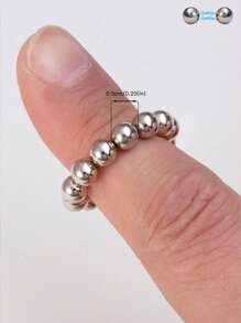 20 piezas Anillos falsos de pezón con cuentas magnéticas DIY, joyas de perforación falsa magnéticas de uso múltiple, ajustables en tamaño (se pueden usar como anillos, aretes)