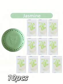 10 Pieces Long-Lasting Aromatherapy Air Freshener With Extra Case - Aromatic Solid Deodorant Tablets For Home, Car, Bathroom, Bedroom, Wardrobe And Toilet, Lavender/Rose/Lemon/Sakura/Jasmine Multiple Fragrances, No Electricity Required, Perfect Gift For Everyone - Multicolor - View 12