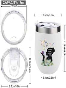 Meiling 360ml Stainless Steel Thermal Cup With Anti-Drip Lid - Black - View 5