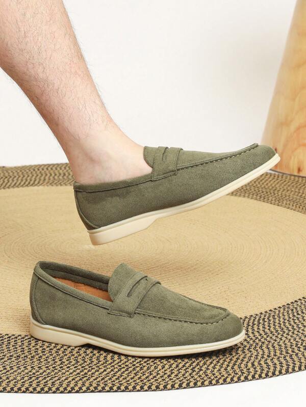 Men's Retro Oxfords, Round Toe, 2025 Spring/Summer New Design, Versatile Casual/Formal Work Shoes, British Style, Flat Comfortable Breathable Handmade Loafers, Big Size 43-46