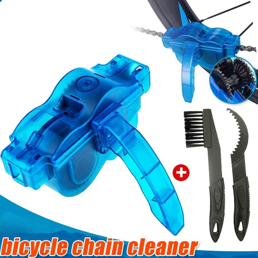 1 Pair Chain Cleaner Cleaning Bicycle 3D Chain Brush Wash Tool Set MTB Bike Protection Oil Bike Chain For Mountain Bicycle Accessories - Multicolor - View 1