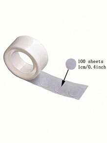 100/300/500pcs Transparent Balloon Glue Dots, Double-Sided Adhesive Dots For Balloons, Removable Ultra-Thin Sticker Dots, 100pcs Per Roll, Suitable For Wedding, Birthday Decoration, Arts & DIY Crafts, Party Supplies, Back To School Graduation