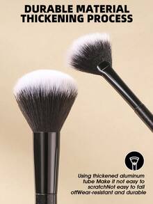 Professional Comfortable Makeup Tool Set & 8pcs/Makeup Brush Set & Mini Makeup Sponge & Powder Puff, Cushion & Makeup Sponge, Suitable For Vanity, Bathroom, Washbasin And Countertop, Makeup Brush Set, Makeup Brush Set, Makeup Brush Set, Full Set Of Makeup Tools, Makeup Brush Set, Full Set Of Makeup Tools, Makeup Brush Set, Makeup Brush Set, Makeup Gift Box Set - Black - View 2