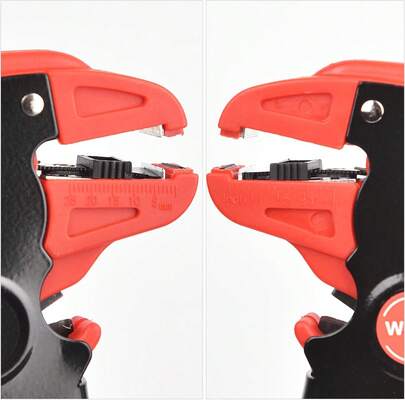 WGGE Automatic Wire Stripper And Cutter, 2 IN 1 Wire Stripper Tool, Adjustable 10-24 AWG Electrical Cable Wire Stripping Tool For Electronic And Autom