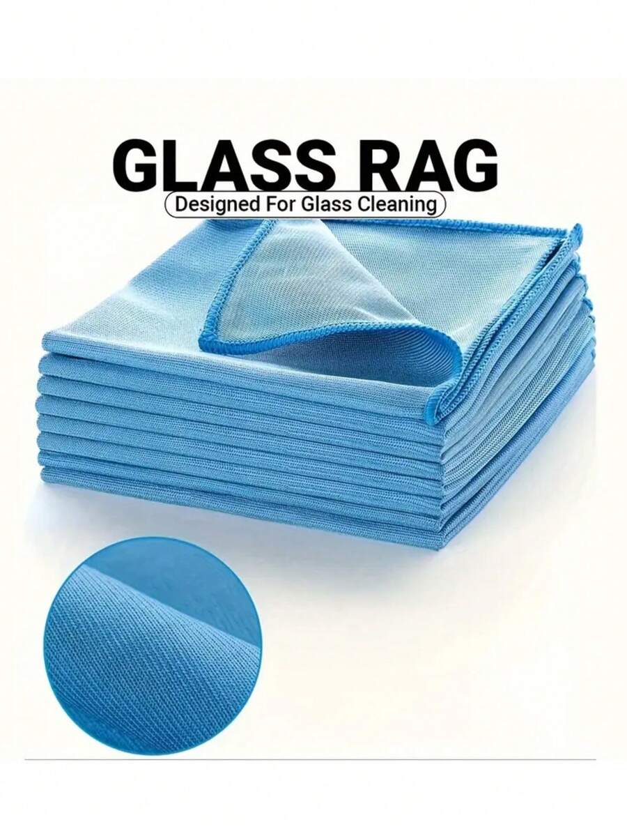 3/5 Stücke Mikrofaser Reinigungstücher - ohne chemische Zusätze, ohne Fusseln, ohne Kratzer, super weicher Wischtuch geeignet für Glas, verschiedene Oberflächen, Fenster, Spiegel, Autos, elektronische Geräte und Kameraobjektive - zum Reinigen von Elektronikprodukten | Chemiefreie Mikrofaser Reinigungstücher | Gestapelte Anzeige