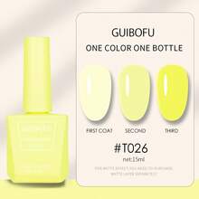 春夏果冻凝胶指甲油，冰爽荧光凝胶指甲油，水晶透明凝胶指甲油，绿色、黄色、玫红色、红色、蓝色、紫色美甲油，68种颜色可选 - 彩色 - 查看 68