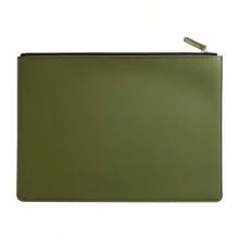 Túi đựng tài liệu A4 bằng da có khóa kéo, kẹp hồ sơ, hộp đựng hợp đồng/hóa đơn, đồ dùng học tập, đồ dùng học tập. - Nhiều màu - Xem 16