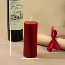 Lumânare cilindrică de aromaterapie roșu vin, seturi de lumânări decorative, piesă centrală de lumânări, cadouri pentru cea mai bună prietenă, cadou pentru femeie, cadou de iarnă, lumânări decorațiuni interioare, lumânare conică de Crăciun