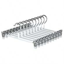 5PCS Anti-Slip Multifunction Clothes Hanger,Clip Skirt And Pants, Convenient, Stainless Steel Thick Clothes Storage Rack For Household,No Marks Left, Protecting Clothes