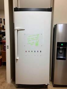 1 Set Magnetic Transparent Acrylic Monthly & Weekly Planner Whiteboard, Erasable Magnetic Fridge Memo Board (Comes With 6 Random Color Whiteboard Markers) - Transparent - View 3