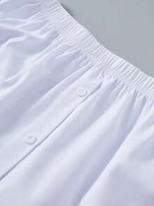 1pc Elastic Waist Extender, Women Shirt Extender Extension, Adjustable Layered Fake Skirt Extender - White - View 2