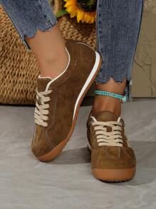 Women's Casual Lace-Up Sneaker Shoes