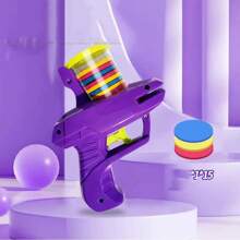 1 pezzo Pistola a forma di carota per lancio, giocattolo da puzzle rotante per interni, regalo interattivo per bambini per feste di compleanno, Natale, lanciatore a catapulta, giocattolo per ragazzi, bambini, regalo per ragazze, giocattolo per gatti