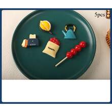 1pc/4pcs/5pcs/5pcs-Style 1/6pcs/7pcs/7pcs-Style 1/8pcs/8pcs-Style 1/9pcs/9pcs-Style 1/10pcs/10pcs-1/11pcs/12pcs/13pcs 3D Realistic Food Magnetic Stickers, Delicious Food Themed Stickers, Creative Fridge Magnets, Decorative Accents For Office, Kitchen, Whiteboard, Storage Cabinet, Dishwasher, Home Decor, Gifts For Friends And Family, Valentine's Day - 彩色 - 查看 19