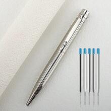 旋转金属圆珠笔，高级成人办公圆珠笔可伸缩旋转金属滚珠笔返校 - 3010 - 查看 19