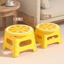 2025 Best-Selling New Thick Plastic Foldable Stool; Cartoon Creative Portable Miniature Bench; Outdoor & Home Small Seat Stool