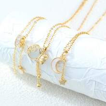Women Pendant Necklaces - 金色項鍊-319 - 查看 3