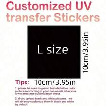 Bao bì 20/50/100, Nhãn dán chuyển UV 3D tùy chỉnh, Ảnh và văn bản cá nhân hóa, Nhãn dán PVC tự dính, Xử lý mờ, Thích hợp cho thủy tinh, Chai nước, Cốc cà phê, Chủ đề tình yêu, Họa tiết đồ họa, Dùng một lần, Hoạt động nghệ thuật cho trẻ em - Nhiều màu - Xem 7