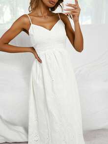 Vestido fresco para mujer - Blanco - Ver 4