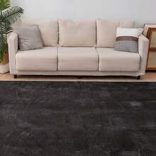 Rug, Washable, All Season, Room Mat, Small, Play Mat, Nordic, Anti-Mite, Non-Slip, Washable Rug, Compatible With Hot Carpet, Compatible With Floor Heating, Summer, Winter, Mat, Rug Mat, Carpet, Rug Carpet, Flannel, Washable, Carpet, Living Room - 深灰色 - 查看 14