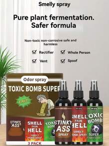 Practical Joke Fart Spray - Prank Toy With Awful Smell, Available In Poop, And Other Unpleasant Scents For Party, Holiday, Christmas Gatherings, And Pranks