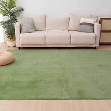 Rug, Washable, All Season, Room Mat, Small, Play Mat, Nordic, Anti-Mite, Non-Slip, Washable Rug, Compatible With Hot Carpet, Compatible With Floor Heating, Summer, Winter, Mat, Rug Mat, Carpet, Rug Carpet, Flannel, Washable, Carpet, Living Room - Green - View 15