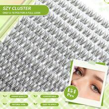 Eyelash Kit 154Pcs Individual Eyelash Kit 10-18mm With Eyelash Bond And Seal Eyelash Remover Eyelash Tweezers, Easy For Beginners Lash Clusters - Black - View 3