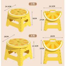 2025 Best-Selling New Thick Plastic Foldable Stool; Cartoon Creative Portable Miniature Bench; Outdoor & Home Small Seat Stool
