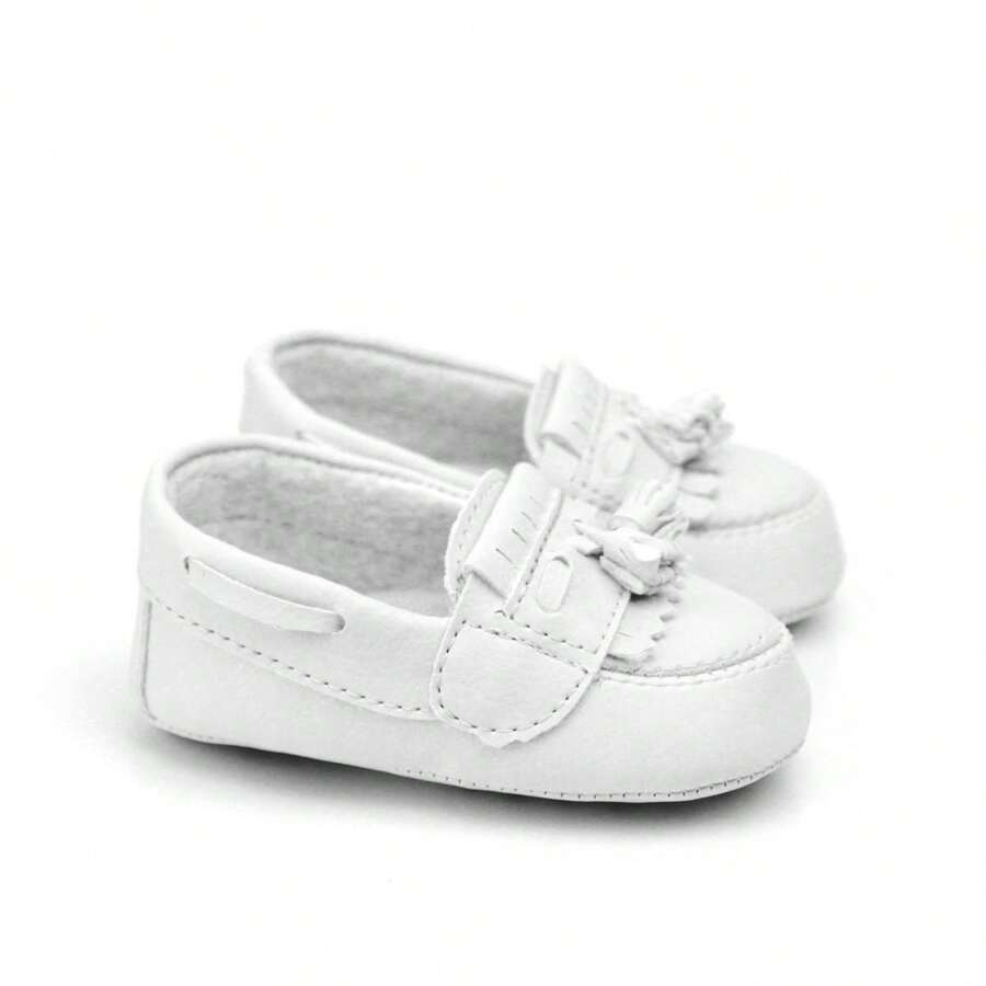 Baby Boy Moccasin Shoes - VARIOUS COLORS ON - trắng - Xem 1