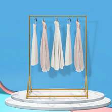 Rainaut Gold Iron Wedding Dress Bridal Garment Rack StandOther Hangers & Racks Back To School - Gold - View 3