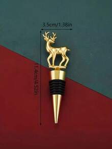 Deer Head Shape Embossed Champagne Whiskey Decanter, Suitable For Kitchen, Dining, Party, Holiday Celebration, Wedding, Ideal Gift For Men