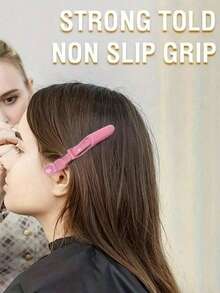 10个/5个造型定位夹鸭嘴夹，长嘴夹卷发夹鳄鱼夹塑料发夹 - 彩色 - 查看 6