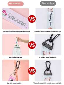 1PC Personalized Name Badge Lanyard, Name Tags ID Tags Backpack Name Tag Daycare Name Label Hooks For Backpacks Water Bottle,Warm Ambience, Autumn Home Refresh, Xmas Decoration