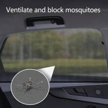 Car Window Shades, 2 Packs Breathable Mesh Side Car Window Sun Shades, Stretch Car Window Screens For Baby/Camping Heat Block UV Protection, Back Window Covers For Car, Truck, SUV, Van