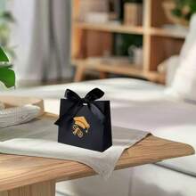 10/5pcs Gold Glitter Boxes, Candy Boxes, Party Gifts, Decorations For Graduation Party, Valentine's Day