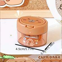 1 pièce Convertisseur de taille-crayon Kabala, fournitures d'apprentissage, fournitures de bureau, cadeaux, taille-crayon à double trou avec couvercle rabattable amusant, taille-crayon mini créatif de dessin animé pour élève du primaire, taille-crayon à double trou, taille-crayon créatif mignon avec couvercle rabattable, taille-crayon Kabala portable (style/couleur aléatoire), fournitures scolaires, essentiels scolaires, rentrée scolaire, école, fournitures de rentrée scolaire