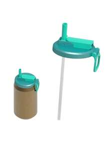 1pc 4-Color Optional Soda Can Lid With Straw, Silicone Straw Preservation Lid, Food Preservation Lid, Reusable, Suitable For Soda Water, Canned Drinks, Fruit Juice, Food Preservation Storage, Parties And Festivals, Gifts. - Multicolor - View 11