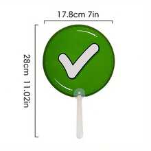 1 件 PP 材质双面课堂投票板 - 正确或错误/是或否信息，非常适合学生与教师互动，课堂投票板 | 是/错误标志 |