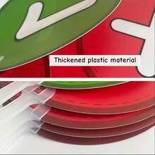 1 件 PP 材质双面课堂投票板 - 正确或错误/是或否信息，非常适合学生与教师互动，课堂投票板 | 是/错误标志 |