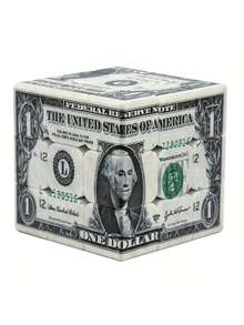 1 pieza Cubo mágico, Cubo de velocidad con diseño de moneda de 1 dólar, Rompecabezas infinito, Juguetes para adolescentes y adultos - Multicolor - Ver 9