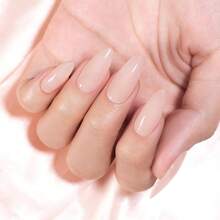 RARJSM Rubber Base Gel Nail Polish Pastel Pink Nude Skin Tone Rubber Base Gel For Nails Natural Nude Color French Manicure Brush On Extend Gel Builder Soak Off Curing Requires 15ml Salon Home DIY Use - Gray Pink - View 2