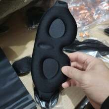 Antifaz para dormir para personas que duermen de lado, hombres y mujeres, diseño patentado sin presión en los ojos 3D, máscara para dormir que bloquea la luz, funda suave para los ojos para viajar, color negro