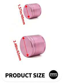1pc Black Pink Purple 4-Layer Multicolor Aluminum Alloy Grinding Tool, Compact & Exquisite, Convenient, Grinding & Crushing, Kitchen Gadget, Premium Metal Multi-Purpose Grinder, Suitable For Peas, Soybeans, Spices, Portable, Easy To Use, Versatile, Compact Home Accessory, Gift Box (Christmas/Halloween) - Multicolor - View 6