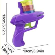 1 pezzo Pistola a forma di carota per lancio, giocattolo da puzzle rotante per interni, regalo interattivo per bambini per feste di compleanno, Natale, lanciatore a catapulta, giocattolo per ragazzi, bambini, regalo per ragazze, giocattolo per gatti