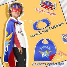 Unisex Superhero The Capes & Mask Set For Girls Boy Birthday Costume Party Halloween - Superhero - View 5