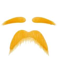 Fake Beard Self-Adhesive Novelty Fake Beard Stickers French Pirate Detective Beard Stickers Mexican Carnival Party Supplies Halloween Costume Party Accessories